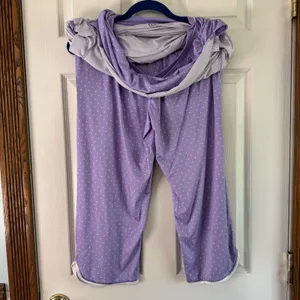 Flora Pajama Set Sleepwear Polka Dot V Neck Loungewear‎ Comfy Medium thumbnail 14