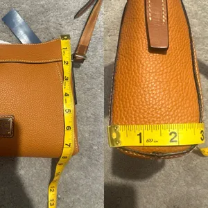 Dooney & Bourke Small Cassidy Crossbody Pebbled Leather Brown Chic Minimalist thumbnail 14