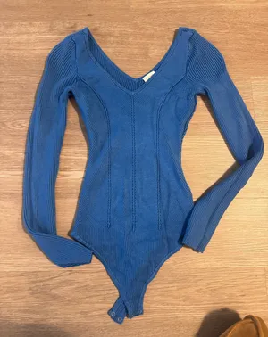 Abercrombie Bodysuit Long Sleeve Ribbed thumbnail 1