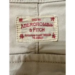 Vintage Y2K Abercrombie & Fitch Y2K Low Rise Chino Shorts‎ Cream Women's Size 6 thumbnail 6