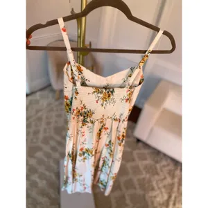 Old Navy Linen Mini Dress Floral Cottagecore Spring Summer Spaghetti Strap Party thumbnail 3