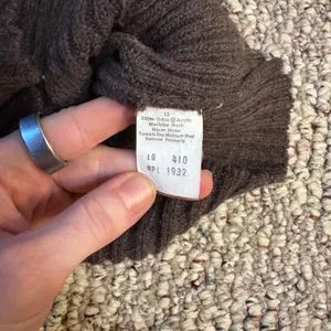 Vintage LEAP Women's Brown Fair Isle Knit V Neck‎ Sleeveless Sweater Vest thumbnail 5