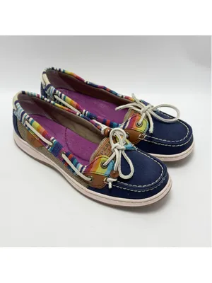 Sperry Top-Sider Women's Angelfish Navy/Serape Boat Shoes Size 8M thumbnail 10