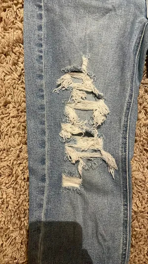 Just Black Denim Blue Jeans Ripped thumbnail 4
