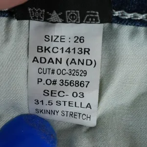 BKE Denim Jeans Womens‎ 26Rx31.5 Fits (30x31) Stella Skinny Stretch Low Rise thumbnail 10