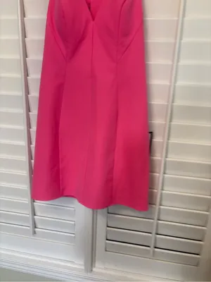 Seni & Cade Pink Bow Back Dress Size Medium thumbnail 4