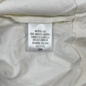 NWOT Farm Rio Linen Blend White Sleeveless Mini Dress Size L thumbnail 14