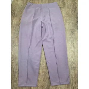 Kinesis Pull-On Pleated Cropped Scuba Pants Purple Lilac Size Medium thumbnail 5