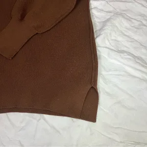 LILLUSORY Brown Oversized Batwing Sweater Size undefined thumbnail 7