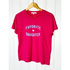 Favorite Daughter Womens Pink Graphic Tee Short Sleeve Crew Neck T-Shirt Medium thumbnail 3