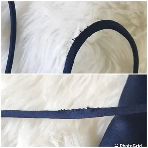 THE JETSET DIARIES Mini Satin Slip Dress Medium Navy Blue Homecoming Prom Formal thumbnail 11