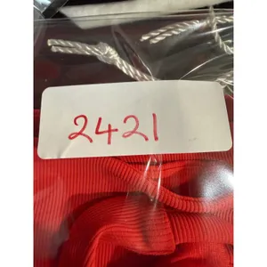 Lululemon Energy Bra High Neck‎ Ribbed Red Strappy Sports Bra Size 2 LW2CK9S thumbnail 7