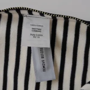 Madewell Navy White Striped Mini Skirt French Girl Coastal Preppy‎ Size Small thumbnail 6