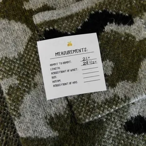 ANTHROPOLOGIE Vero Camo Cardigan Sweater Camouflage Pockets‎ Gorpcore X-Small thumbnail 14