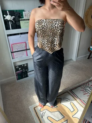 Leopard scarf top. S thumbnail 10