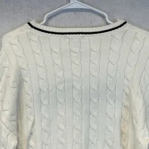 NWT FADED ROSE Sweater Women's XS Cream New‎ York" Cable Knit Cropped Pullover thumbnail 12