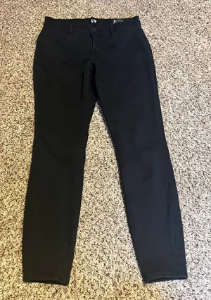 GAP Stretch Skinny Pants Blue‎ Casual Everyday Trousers Size 6 thumbnail 1