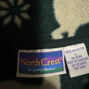 Northcrest Women Size‎ Large Polyester Button Down Fleece Christmas Holiday VTG thumbnail 3