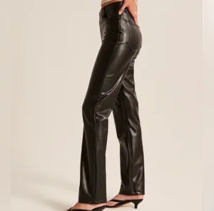 Abercrombie cross waist faux leather pants thumbnail 2