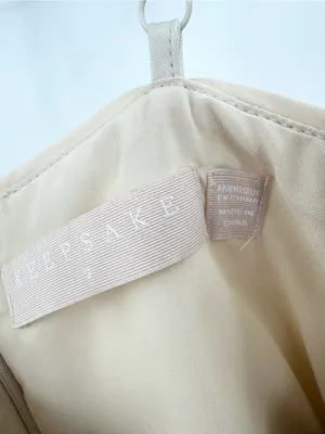 Keepsake The Label Coming Home Tie Front Cutout Romper Cream/Sand‎ Size Small thumbnail 3