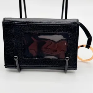Michael Kors Jet Set Fold Over Coin Purse Card Case‎ Wallet Womens S Black thumbnail 2