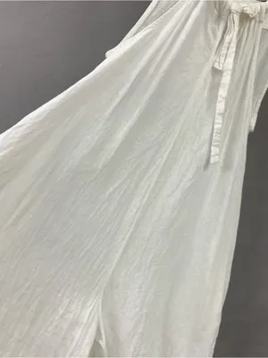 haute hippie white linen blend sheer bikini romper cover up thumbnail 9