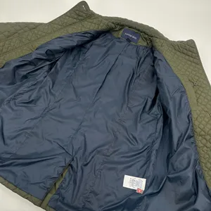 Lands End Quilted Jacket Women’s S TALL 6-8 Green Buttons thumbnail 10