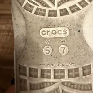 Crocs Classic Slide Sandals White Black with Charms Comfort‎ Slip On Sz 7 thumbnail 5