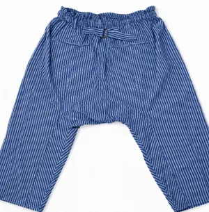 Free People Runyon Oversized Stripe Pants Womens xl Blue Striped Harem Festival thumbnail 2