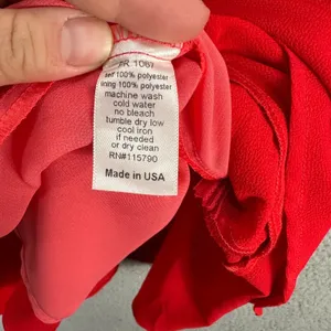 Pearle 88 Cami Dress Women XS Red Mini Ruffle Hem Coquette Y2K Night Out Boho‎ thumbnail 7