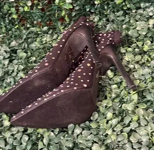 Azarayah Sock Bling Rhinestone Embellished Ankle Booties Women's Size 7 4" Heel thumbnail 1