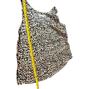 Faded Glory Sleeveless Semi Sheer Animal Cheetah Print Top XL thumbnail 6