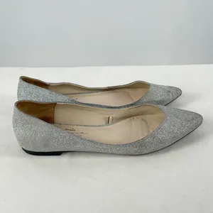 Zara Glitter Slip On Point Toe Ballet Flats in‎ Silver Size 38 or 7.5 thumbnail 5