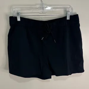CRZ YOGA Womens Black Athletic Running Shorts Size XL Drawstring Pockets thumbnail 2