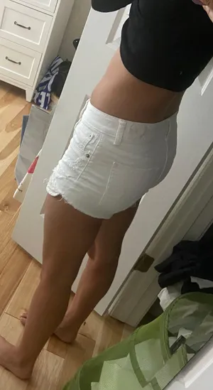 White High Rise Shorts thumbnail 2