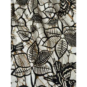Handmade Puff Sleeve Botantical Print Neutral Babydoll Sqaure Neck / Back Top thumbnail 11