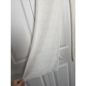 Prana Breathe Skirted Wide Leg Pants Womens Size M White Pointelle Knit Yoga‎ thumbnail 2