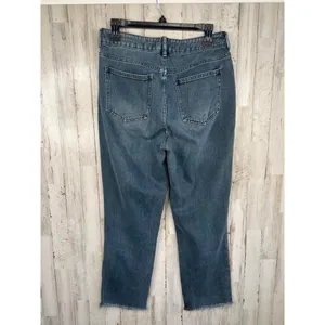 Pacsun Blue High-waisted Frayed Hem Classic Mom Jeans Size 28 100% Cotton thumbnail 5