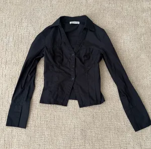 Princess Polly Top Long Sleeve Black thumbnail 1