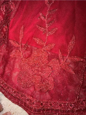 Altar’d State Burgundy Embroidered Lace Cocktail Dress Size Small thumbnail 5