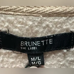 Brunette the Label Middle Sister Crewneck Sweatshirt leopard print size M/L thumbnail 5
