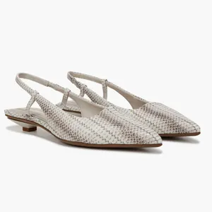NEW FRANCO SARTO Palmira Slingback Pointed Toe Pump Color: Grey Snake Print thumbnail 2