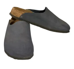 Vintage Birki's by Birkenstock Navy Blue Suede Leather Clogs - Size EU 38 / US Women's 7 (M5) thumbnail 1