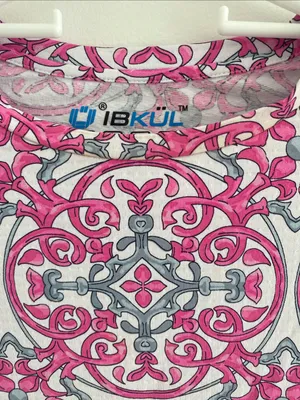 IBKUL Alice Pink Charcoal L/S Crew w Mesh Top Tee UPF50 Size XS thumbnail 11