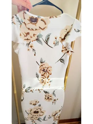 Size S Women's Dresses Floral Print Sleeve Bodycon Dress thumbnail 2