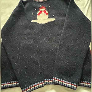 ALBOTS Vintage 90s Talbots Patchwork Christmas Winter Wool Cardigan Sweater XL. thumbnail 12
