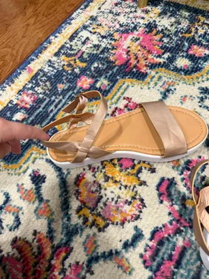 Rose Gold Pierre Dumas Espadrille Sandals thumbnail 2