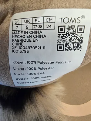 {7} TOMS Susie Eva Leopard Slippers Fuzzy Furry Black Tan Loungewear thumbnail 7
