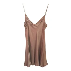 Zara Satin Mini Dress‎ in Taupe thumbnail 7