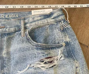 NWT American Eagle Highest Rise 90's Boyfriend Distressed Blue Jeans Plus Sz 18R thumbnail 14